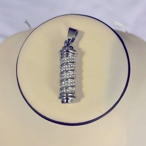 New Stainless Steel Rhinestone Studded Fashion Pendant